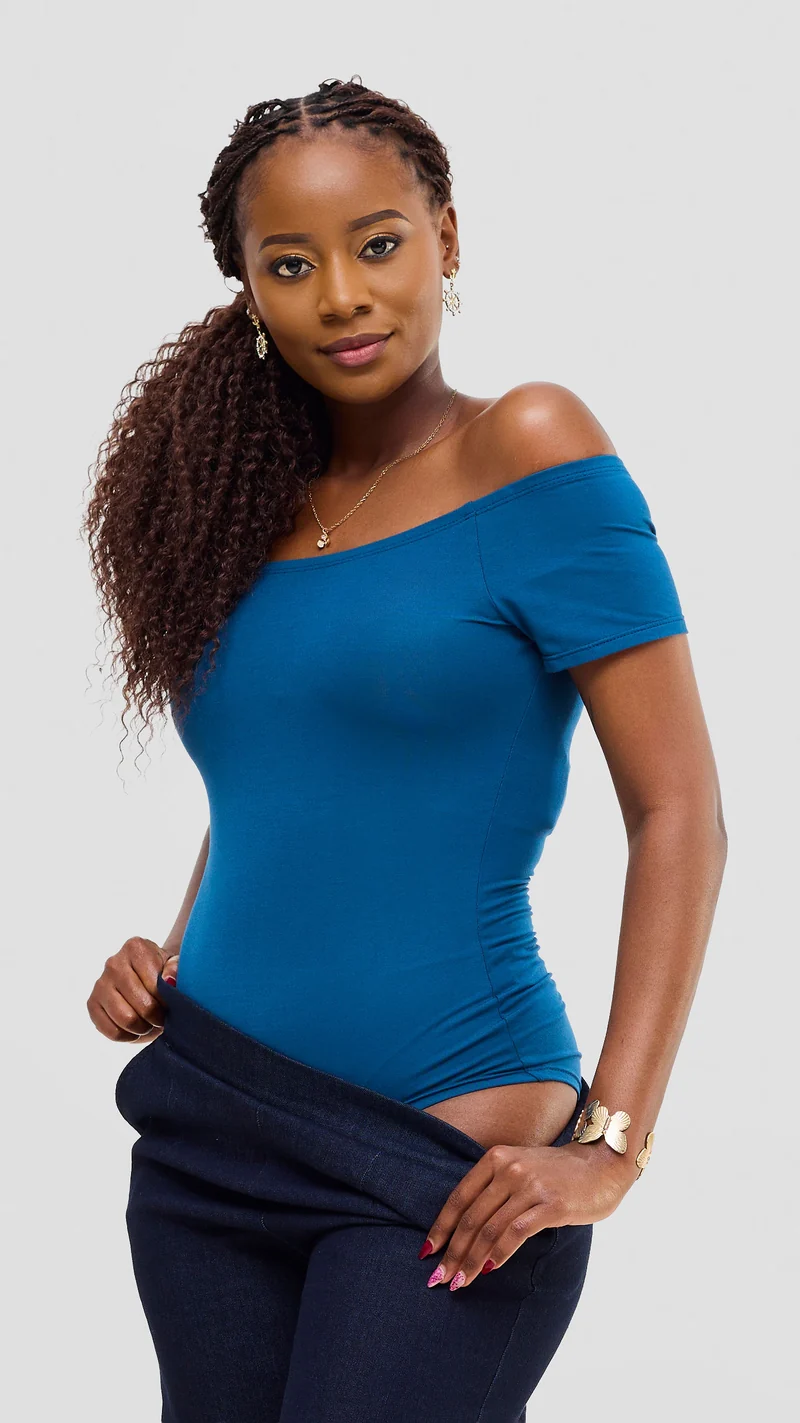 Vivo Studio Bodysuit In Jersey - Teal