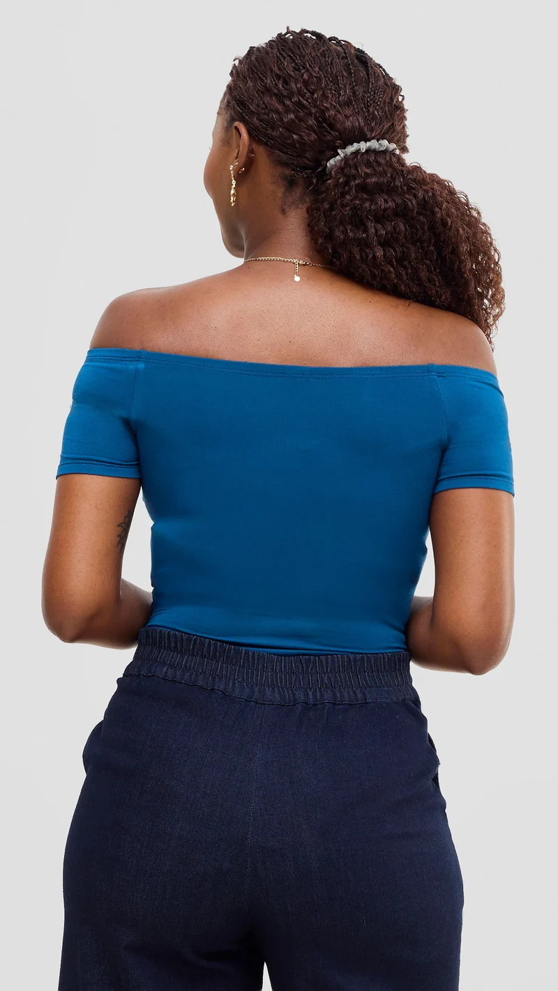 Vivo Studio Bodysuit In Jersey - Teal