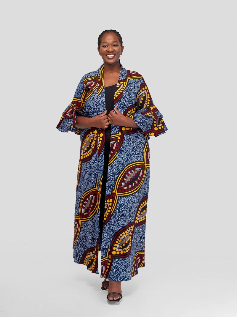 Vivo Naya Flounce Sleeve Kimono - Johari