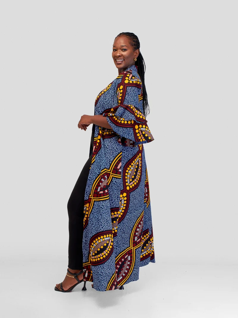 Vivo Naya Flounce Sleeve Kimono - Johari