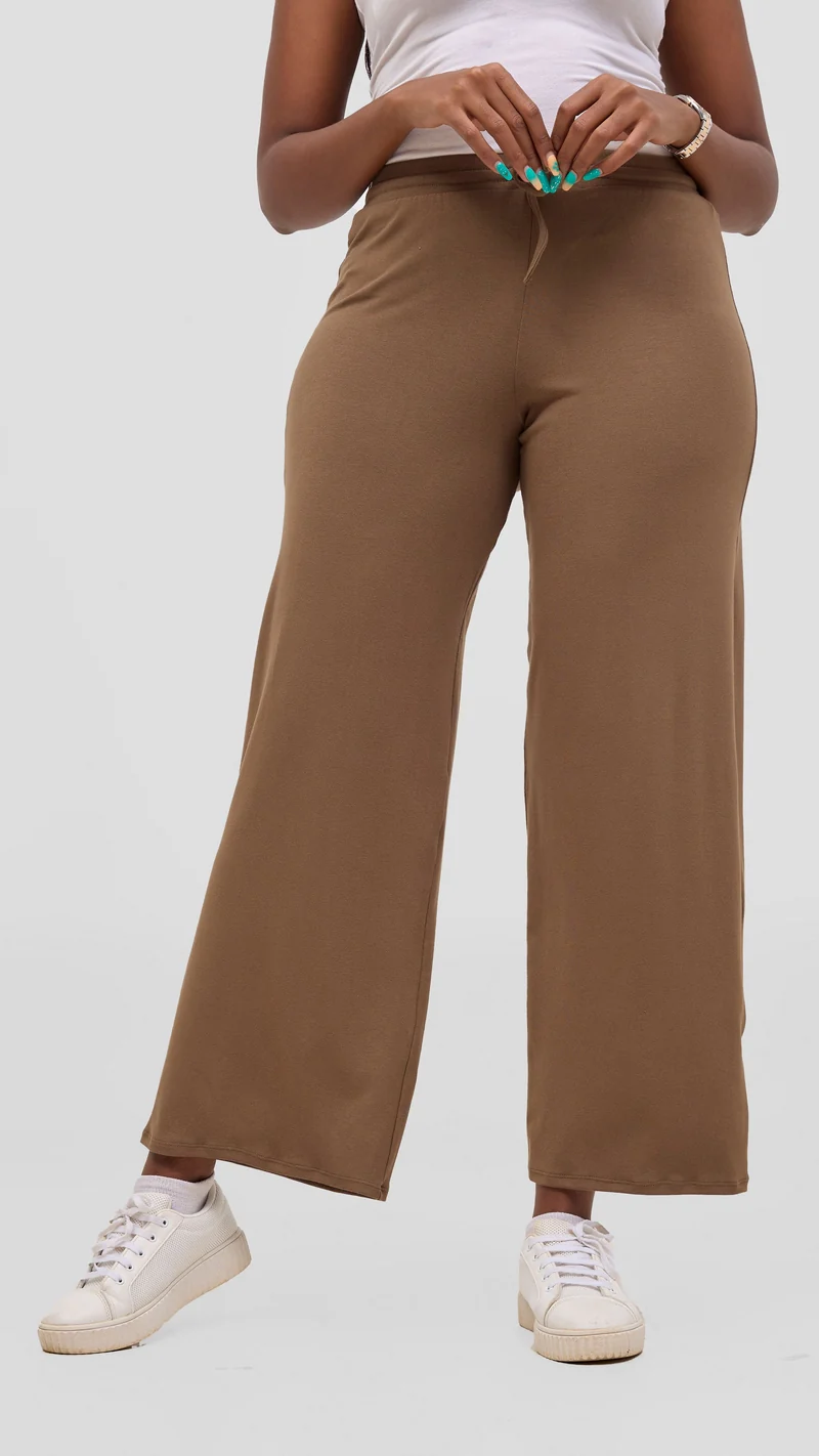 Safari Lounge Pants In Jersey - Dark Tan