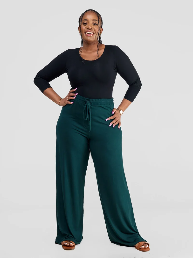 Safari Lounge Pants In Jersey - Dark Green