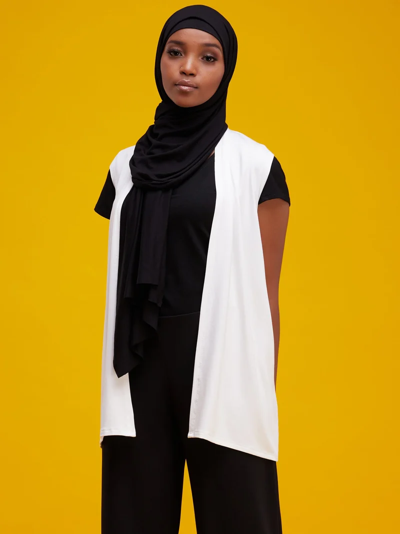 Vivo Everyday Sleeveless Waterfall in Jersey - Off White