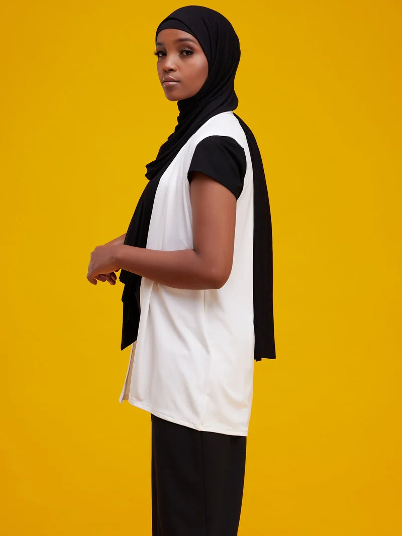 Vivo Everyday Sleeveless Waterfall in Jersey - Off White