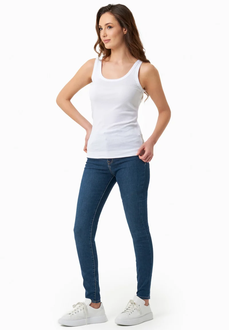 Geripptes Basic Top aus Bio-Baumwolle