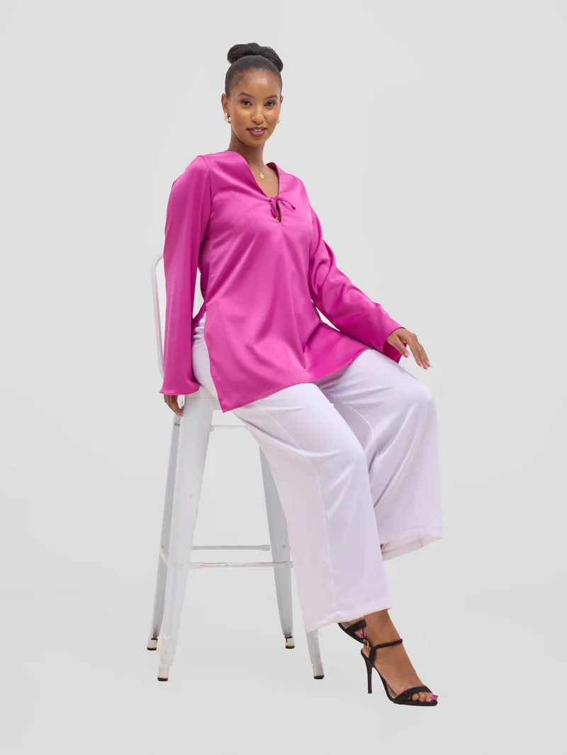Vivo Yene Wide Leg Pants - White