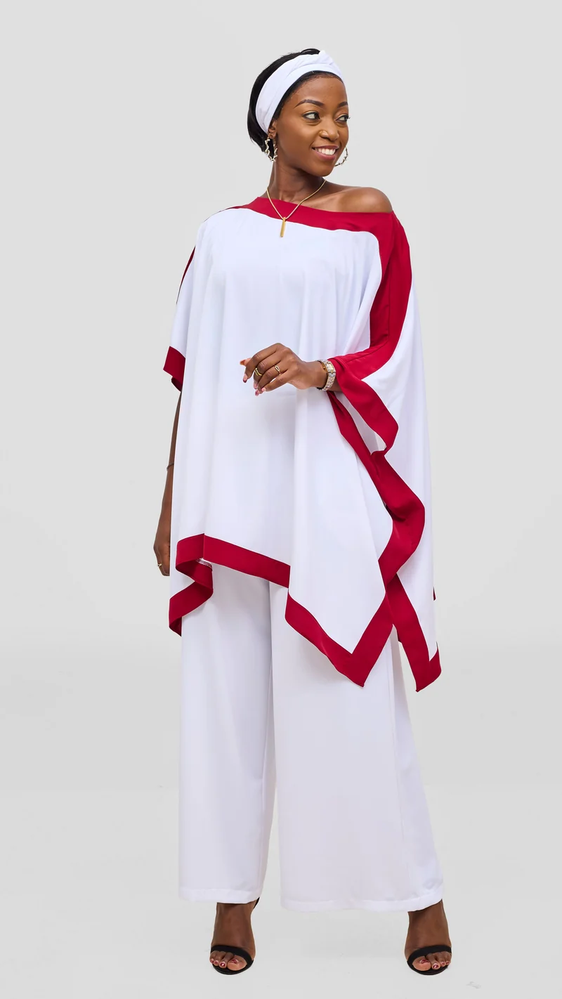 Vivo Liora Kaftan Tunic Top - Light Pink