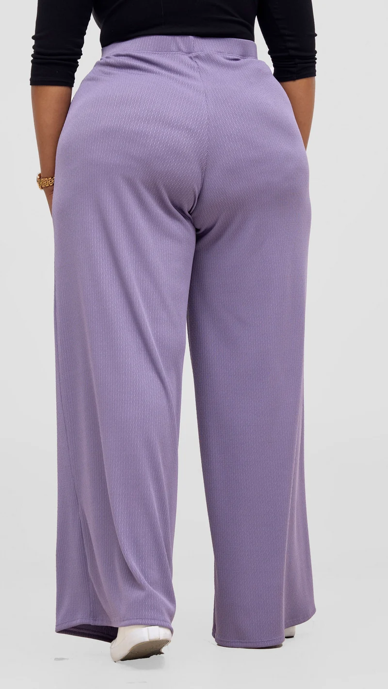 Vivo Chela Wide Leg Pants - Lilac