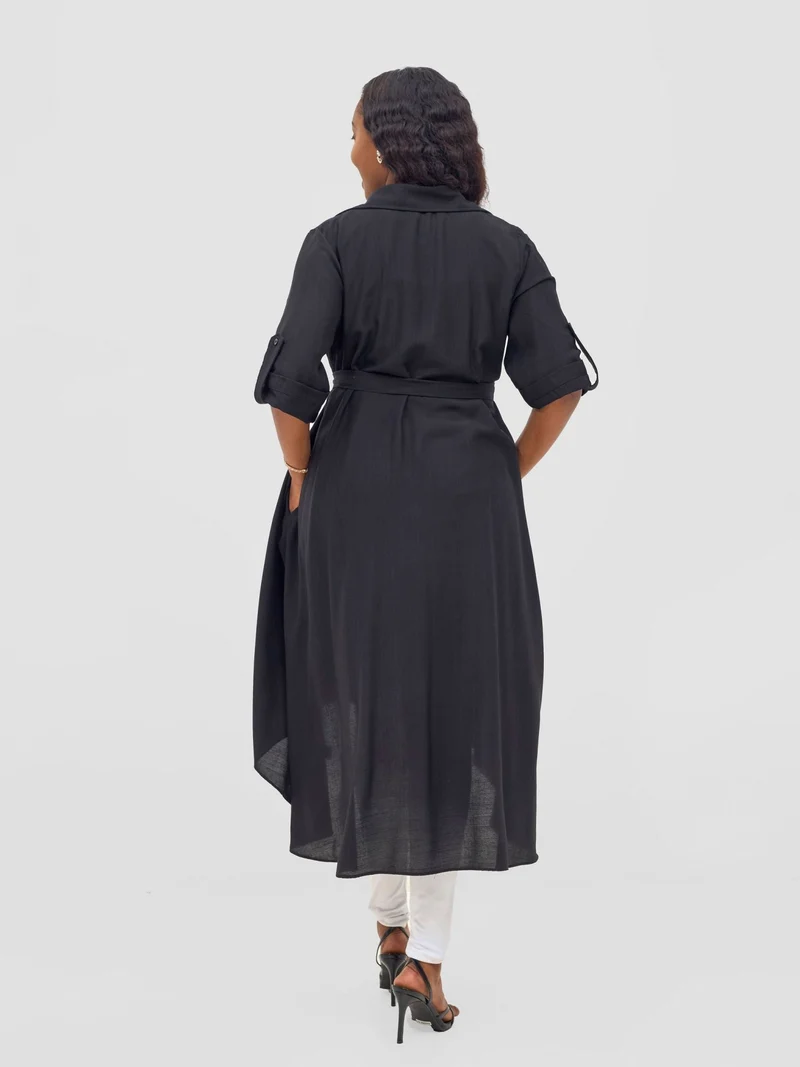 Vivo Ava 3/4 Sleeve Kimono - Black