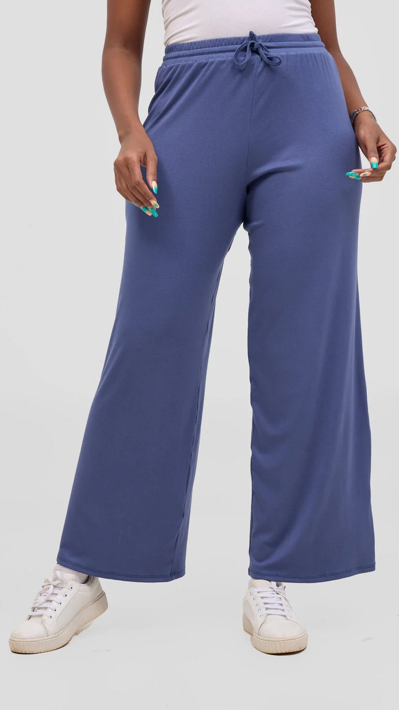 Safari Lounge Pants In Jersey - Powder Blue