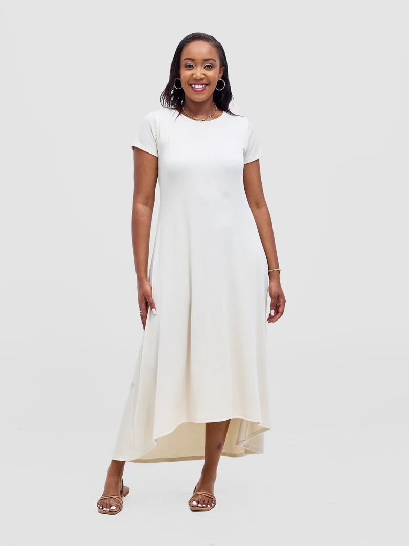 Vivo Rema High Low Maxi Dress - Peach