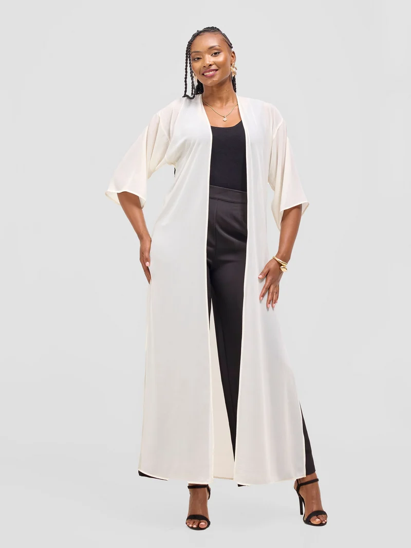Vivo Basic Nandi A-Line Kimono - Off white