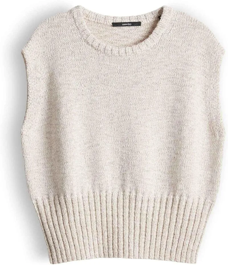 Someday Pullunder Damen Beige