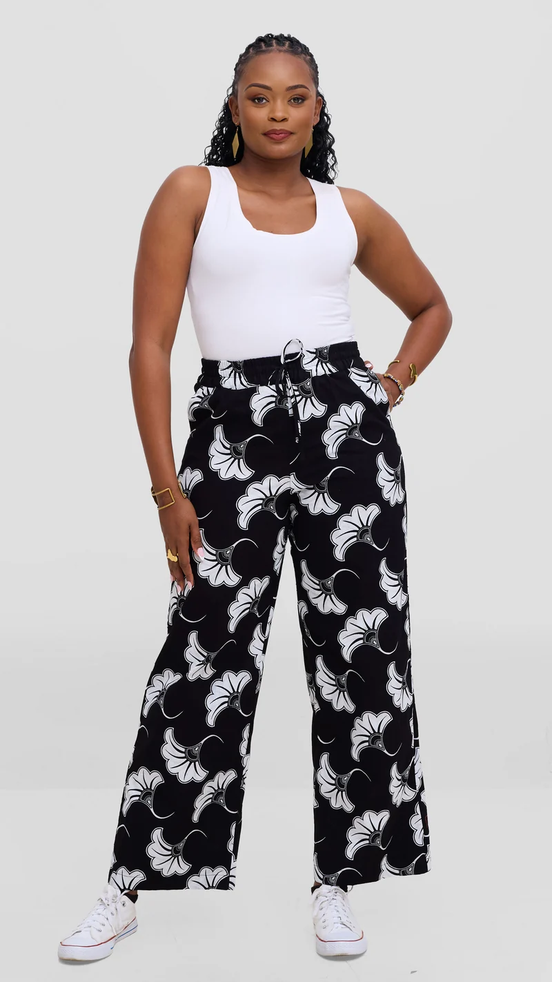 Safari by Vivo Zehra Kitenge Pants - Pollo Print