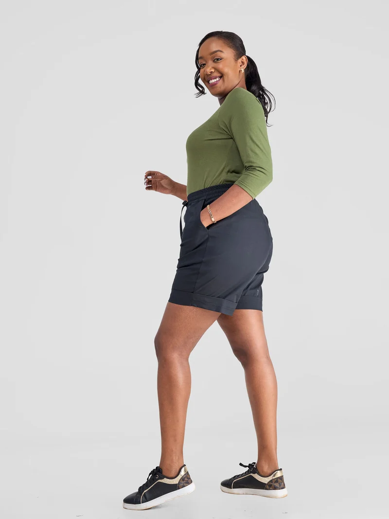 Safari by Vivo Bush 3/4 Sleeve Top - Hunters