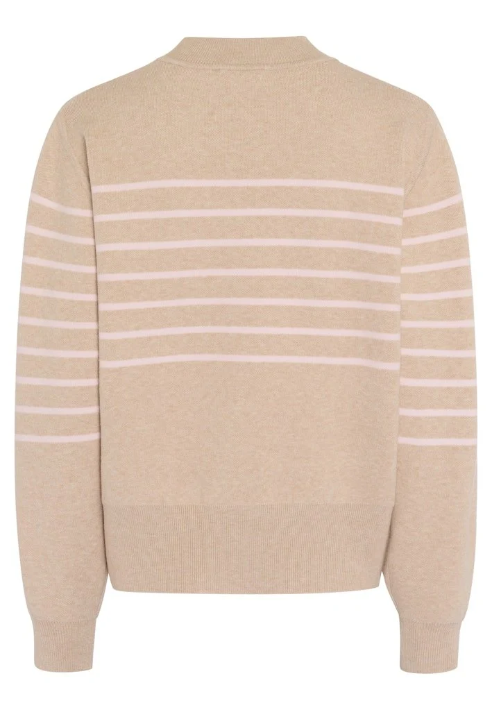 MARC AUREL Pullover – Moderner Stehkragen mit dynamischen Ringeln