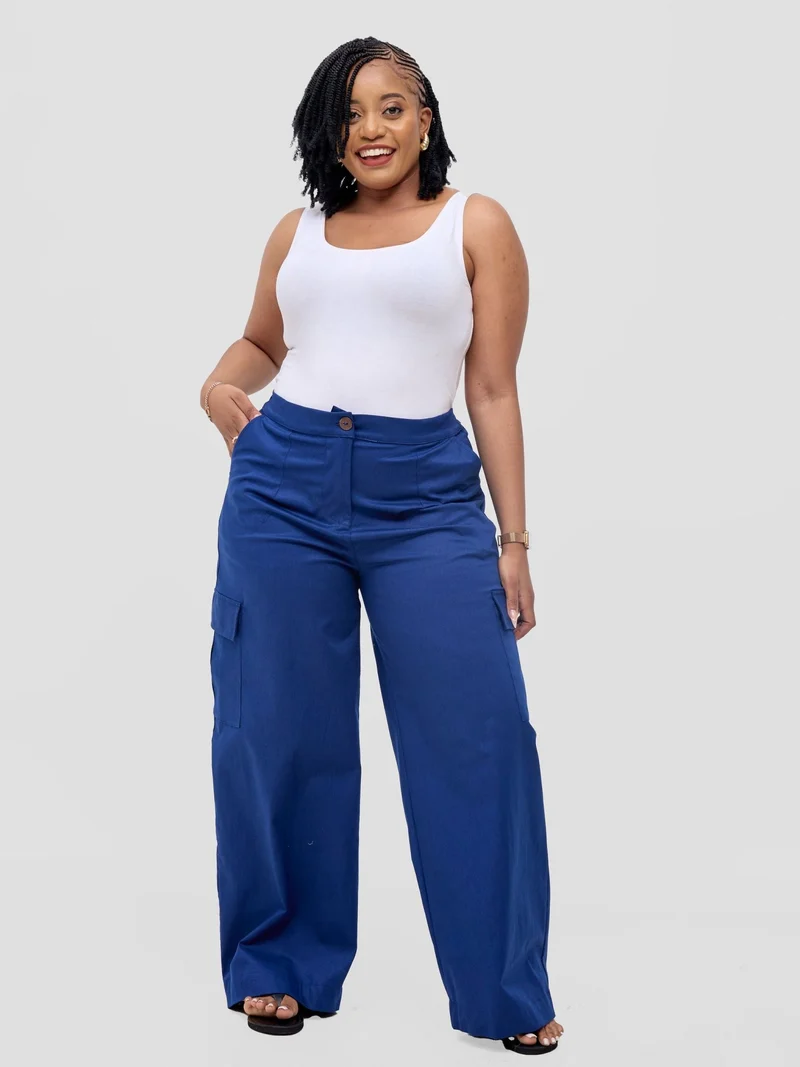 Safari by Vivo Hawi Cargo Pants - Light Navy