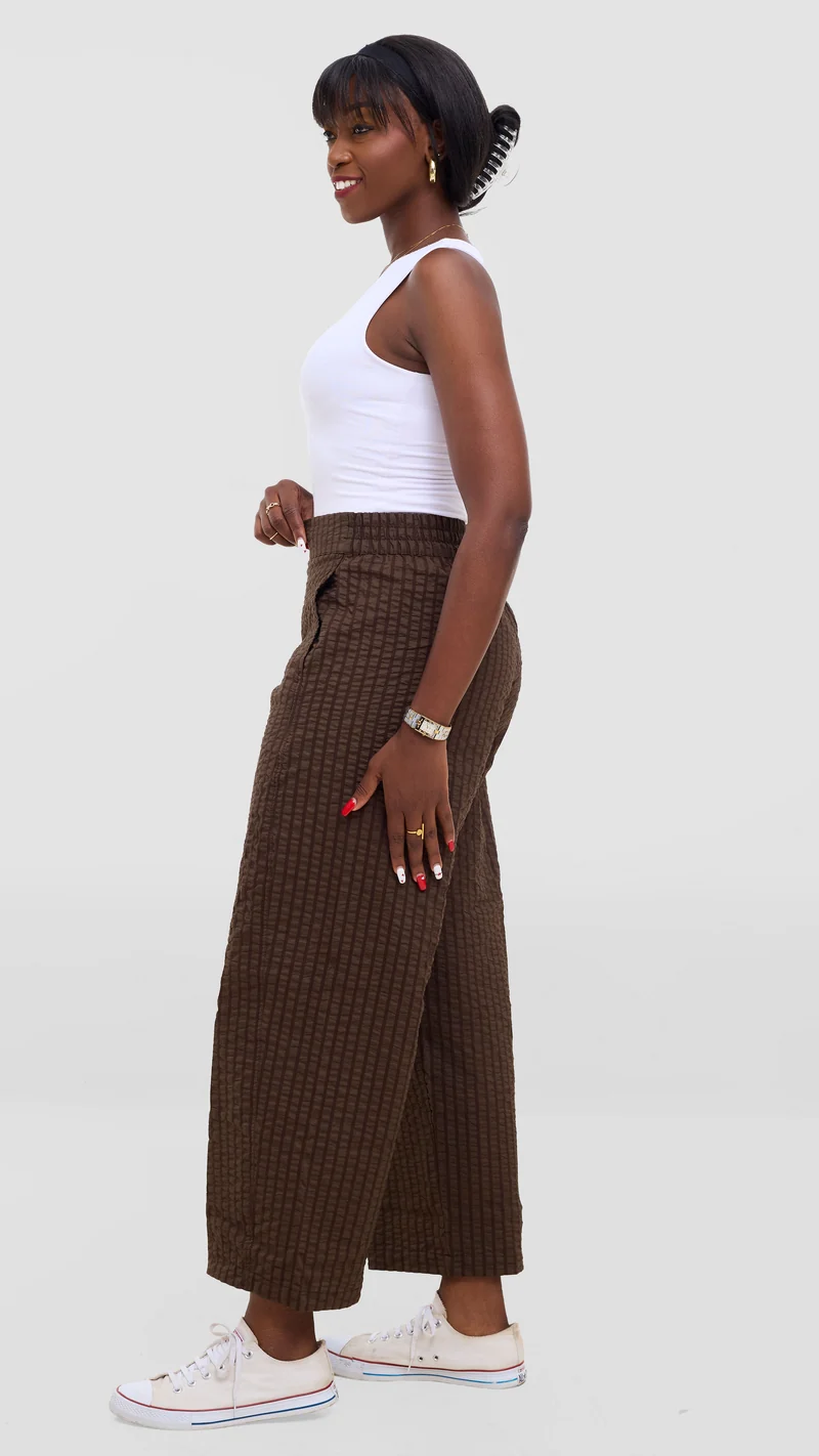 Safari by Vivo Zehra Barrel Pants - Brown