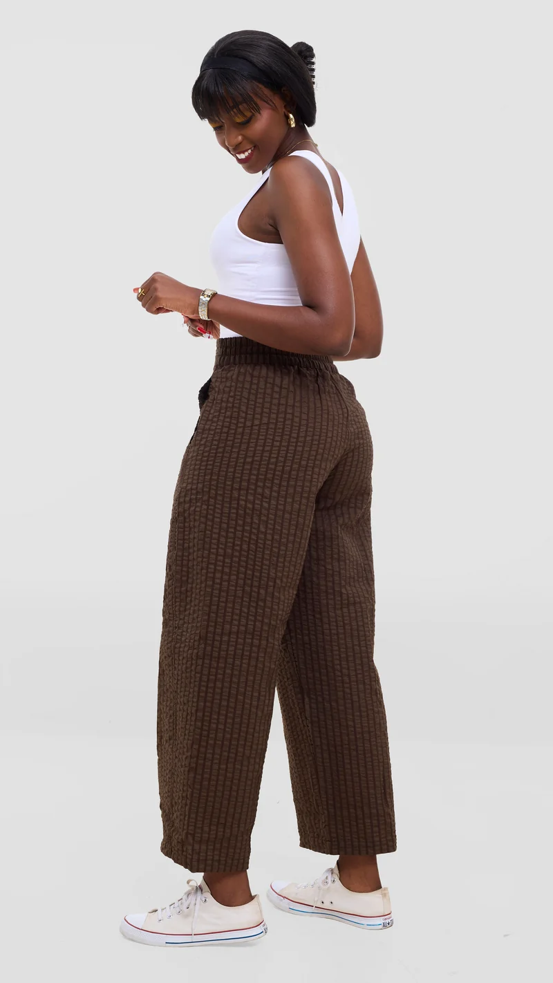 Safari by Vivo Zehra Barrel Pants - Brown