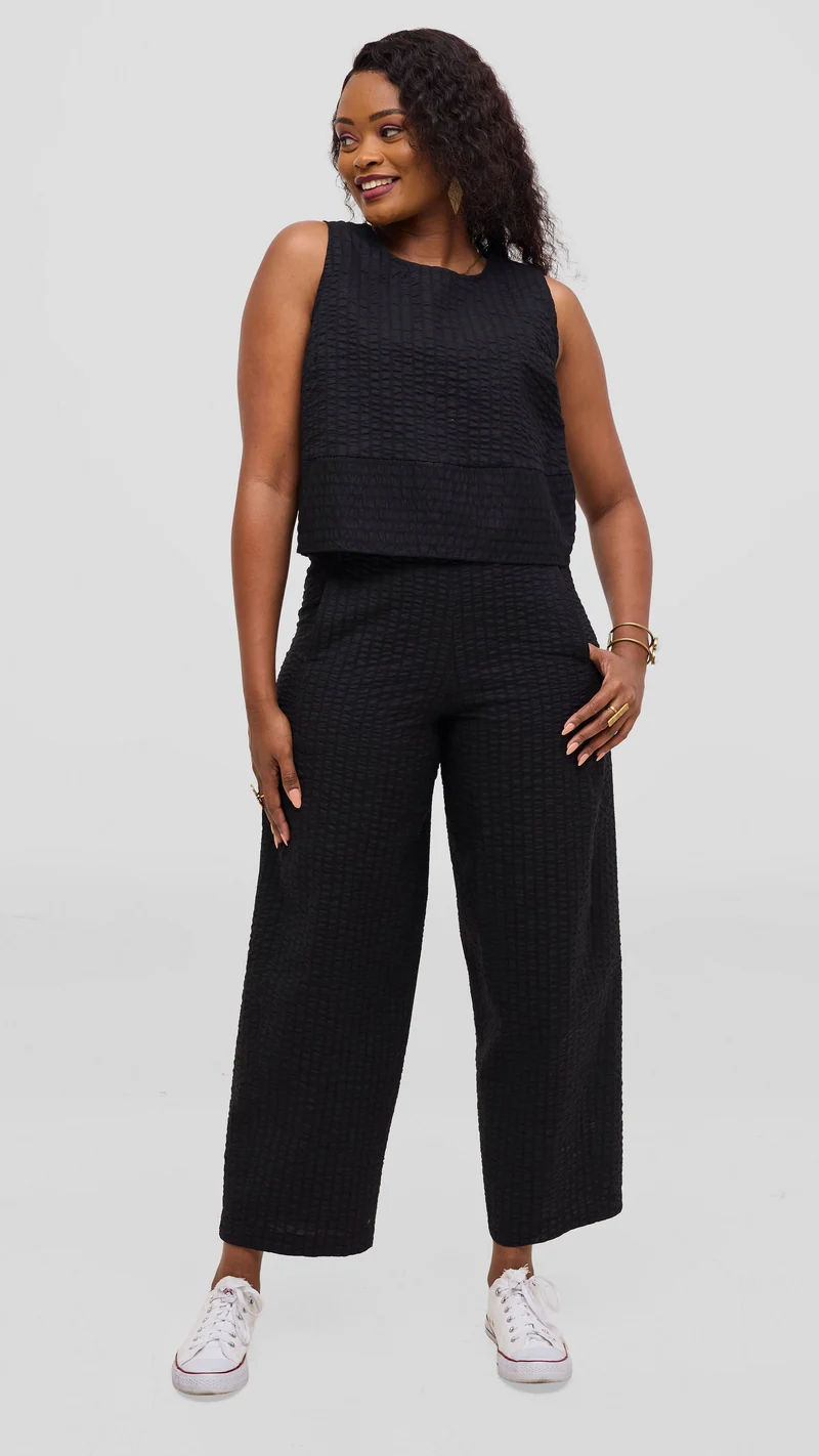 Safari by Vivo Zehra Barrel Pants - Black