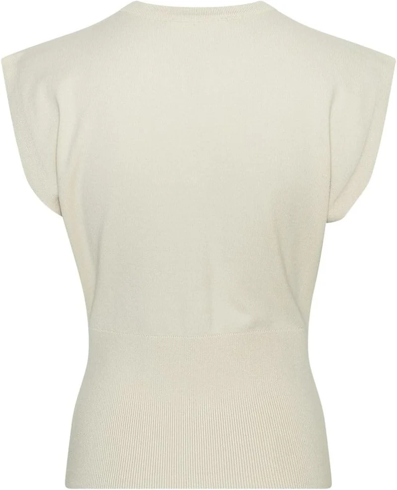Moss Copenhagen Damen Tanktop Beige