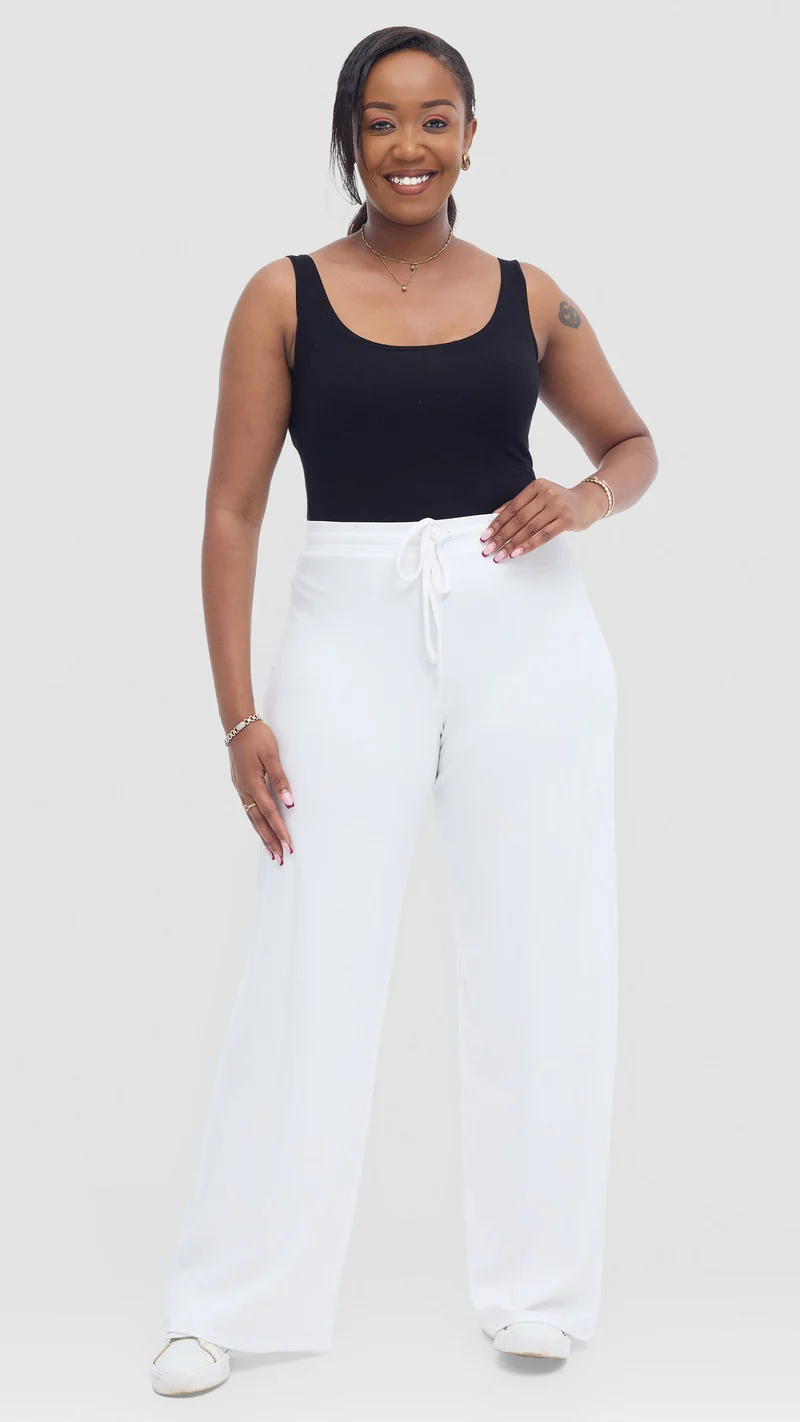 Safari Lounge Pants In Jersey - White