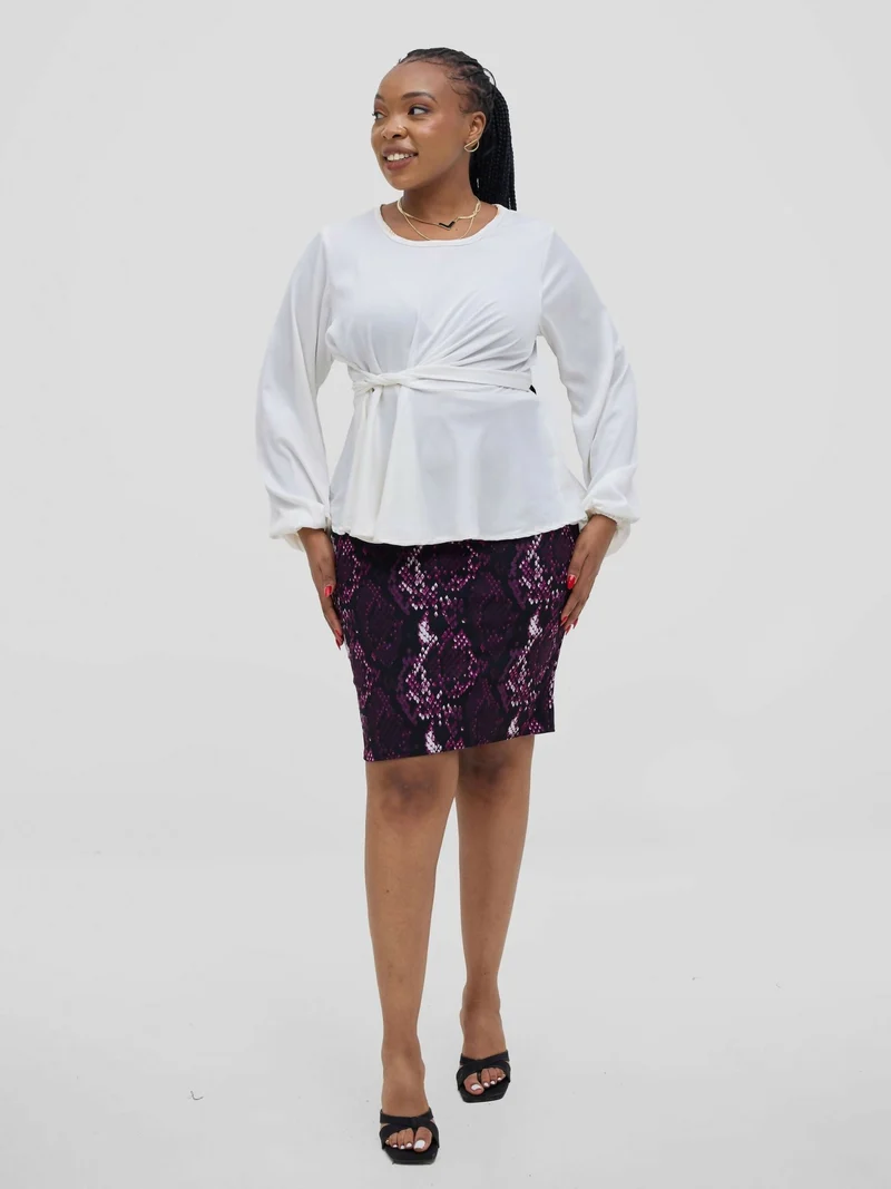 Silk House Collections Hulya Top - White