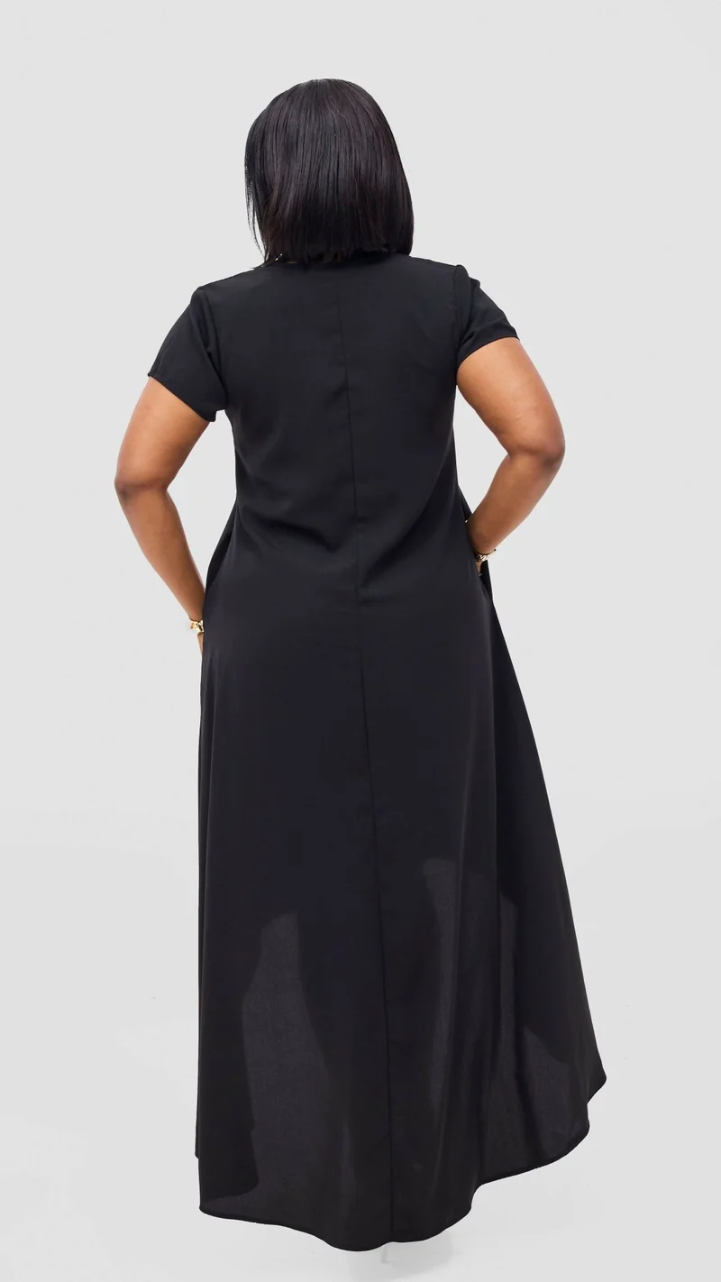Salok Havilah Bumbe High Low Dress - Black