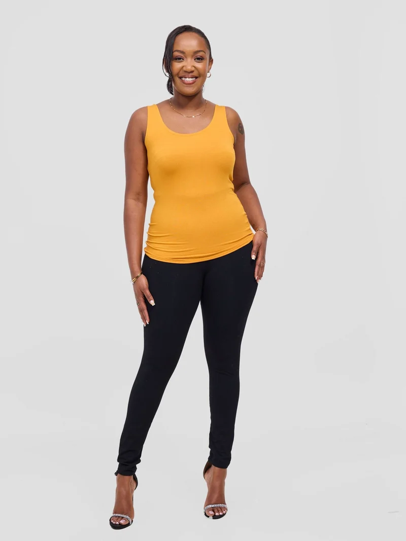 Vivo Basic Tank Top - Mustard