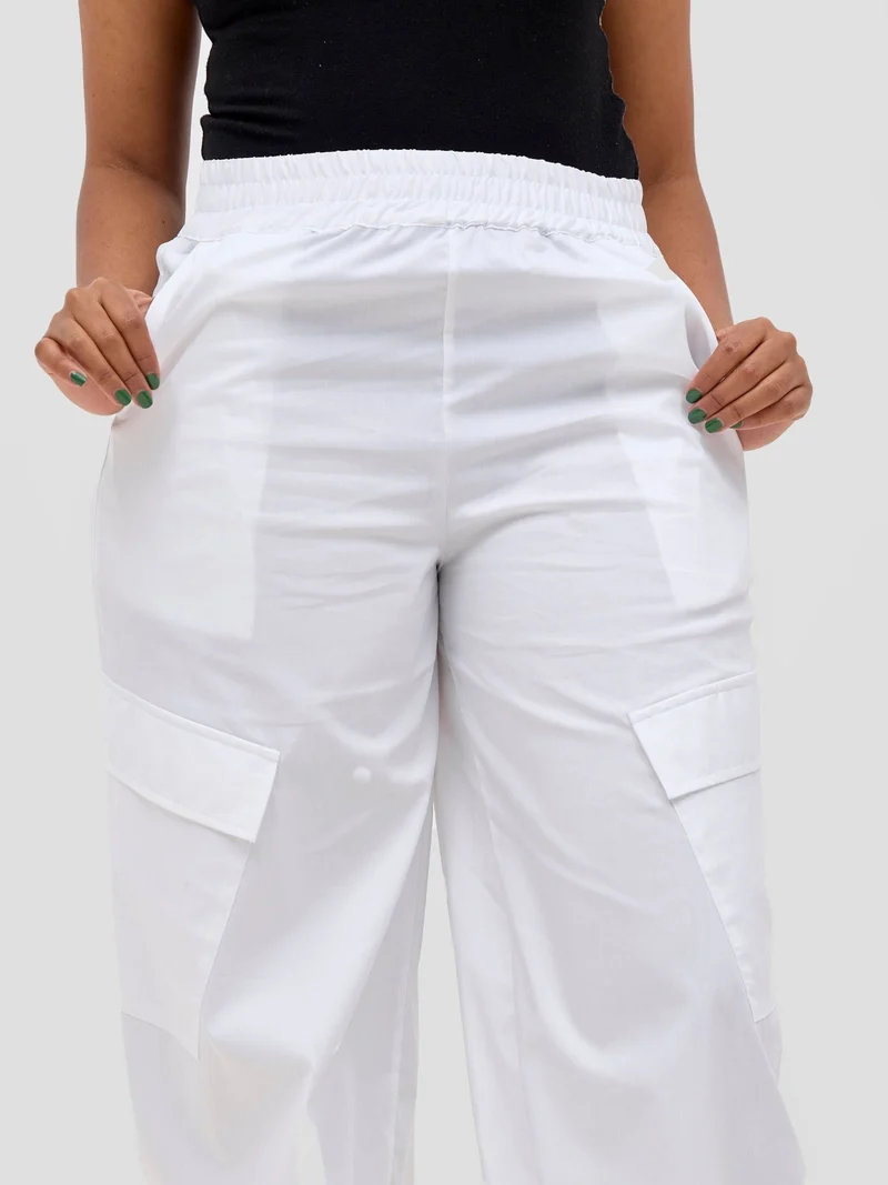 Safari by Vivo Kamari Wide Leg Pants - White
