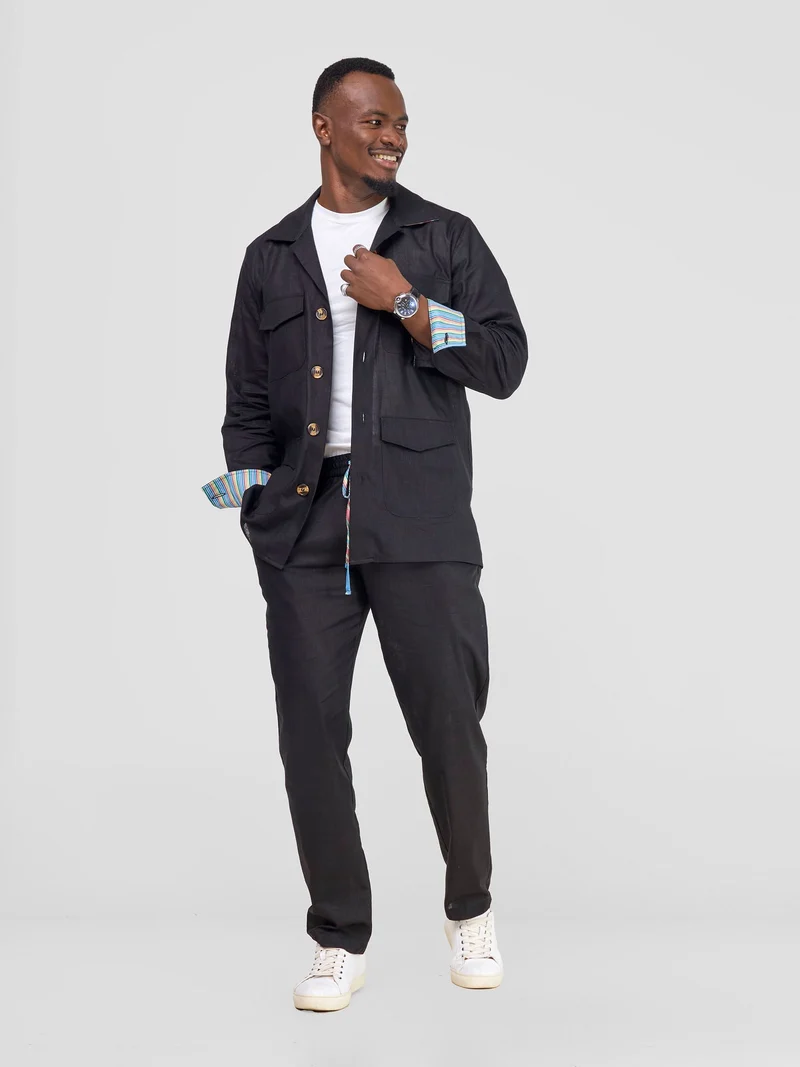 Safari Savannah Men's Jacket - Black