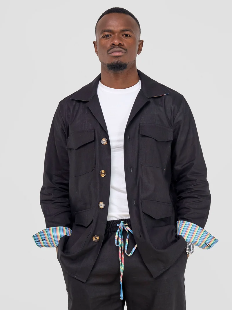 Safari Savannah Men's Jacket - Black