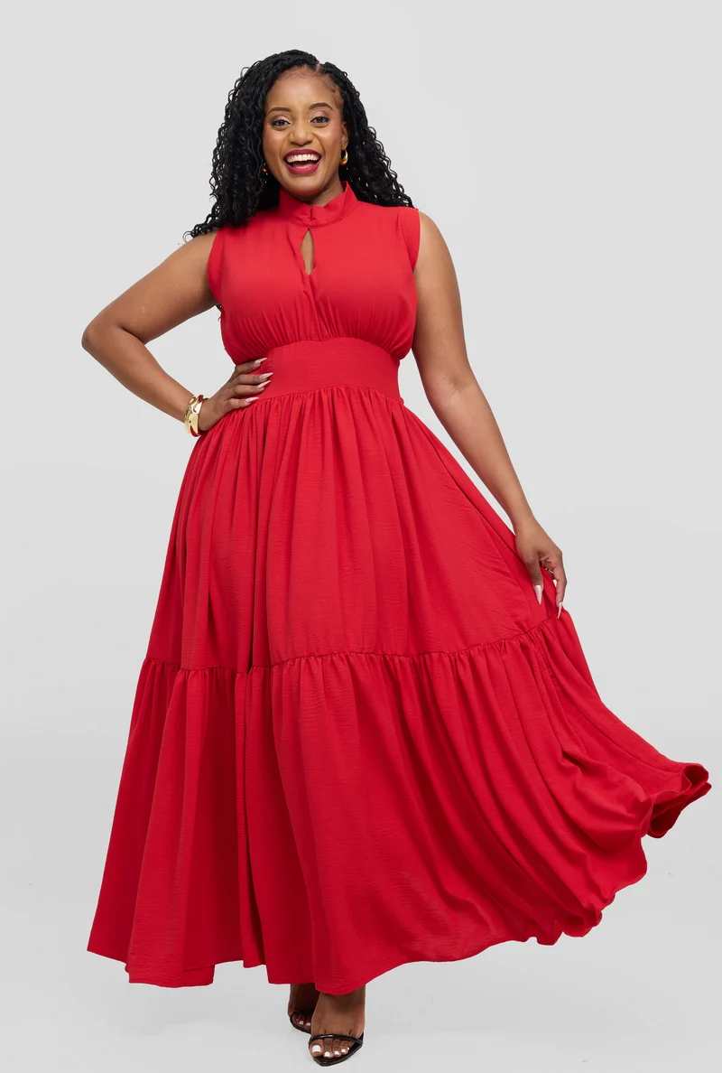 Zambarau Apparel Malaika Dress - Red