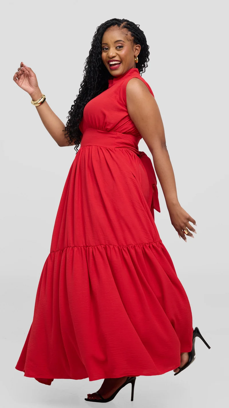 Zambarau Apparel Malaika Dress - Red