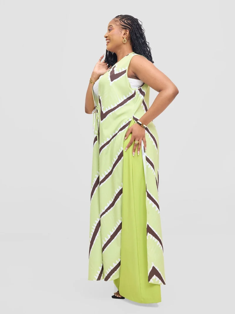 Vivo Basic Crepe Pants - Lime