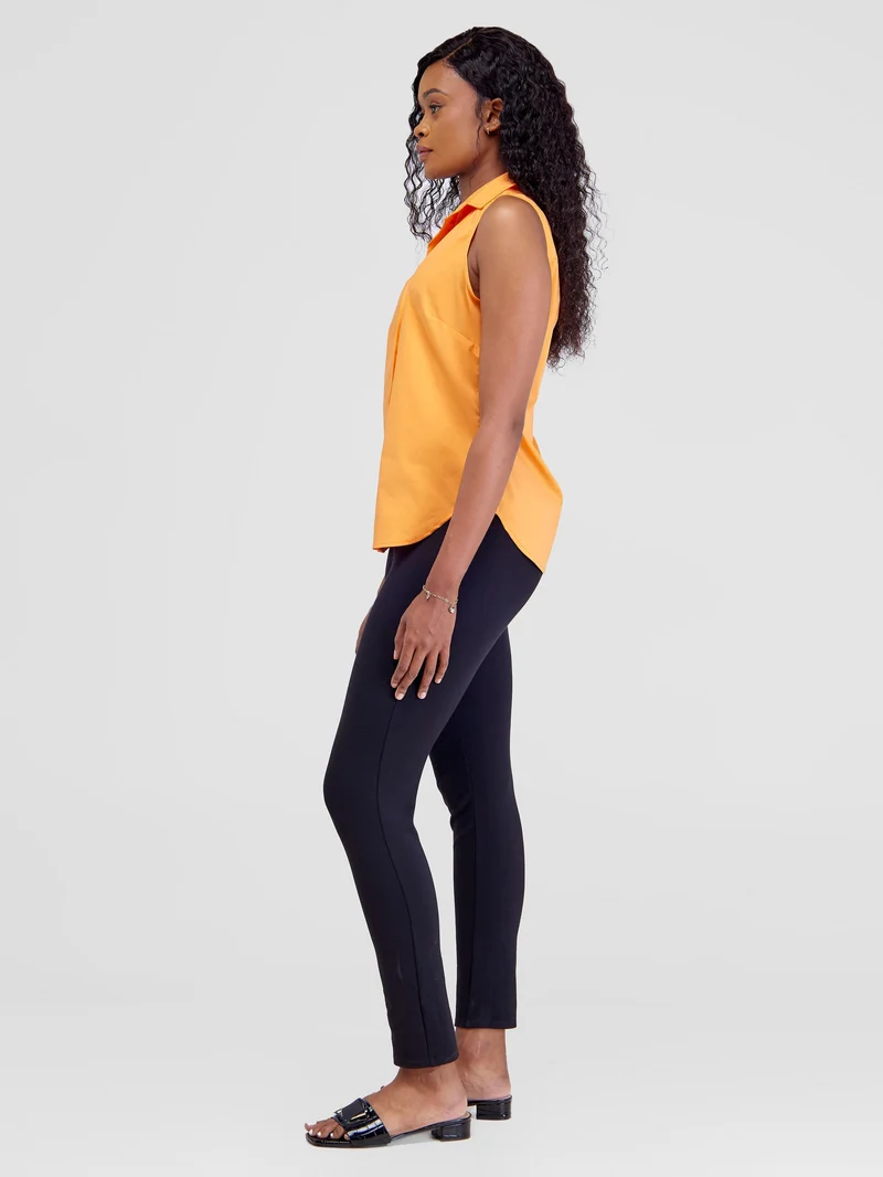 Safari Kamari Halter Shirt - Orange