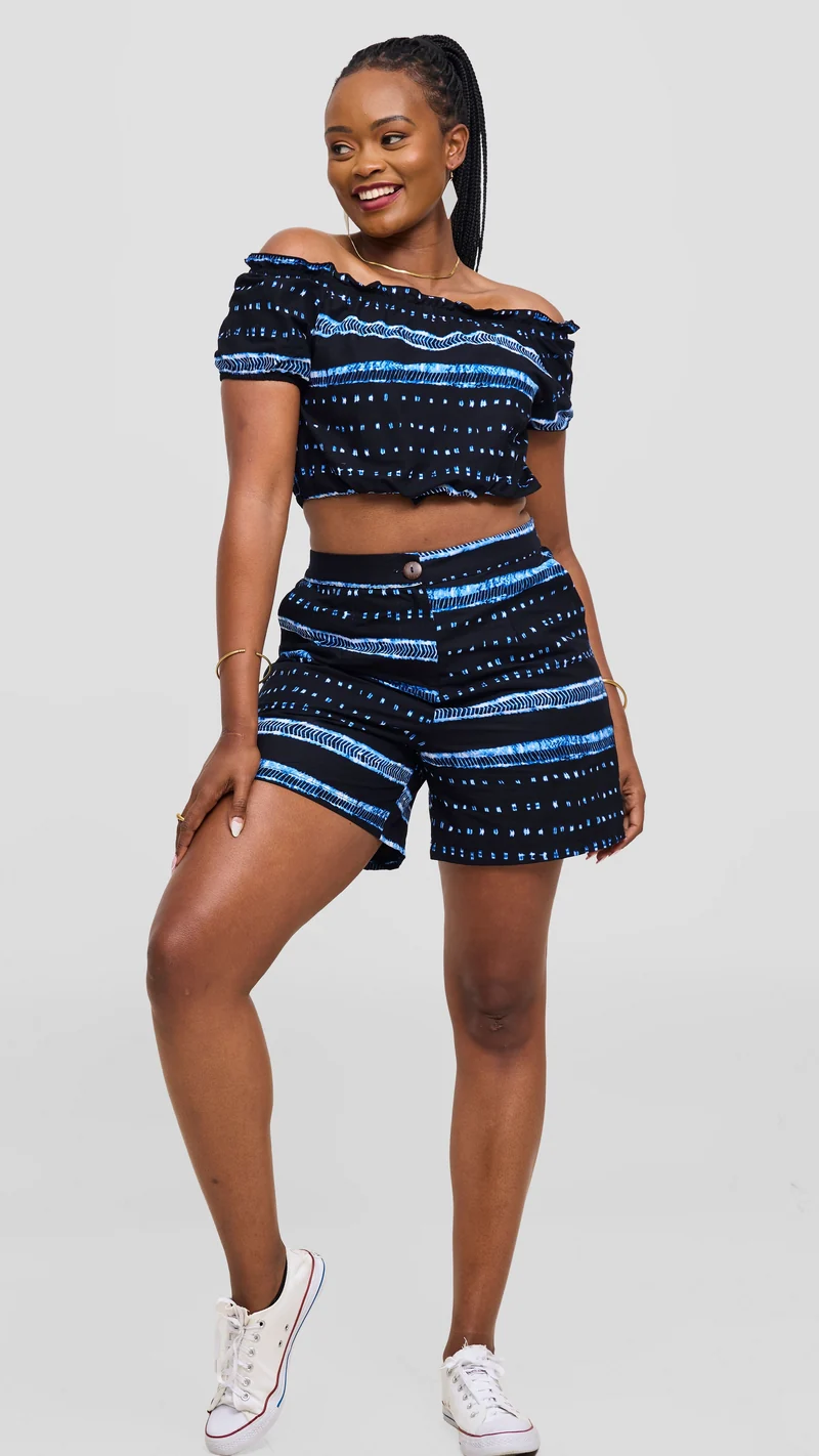Safari Tafari Shorts - Shan Print