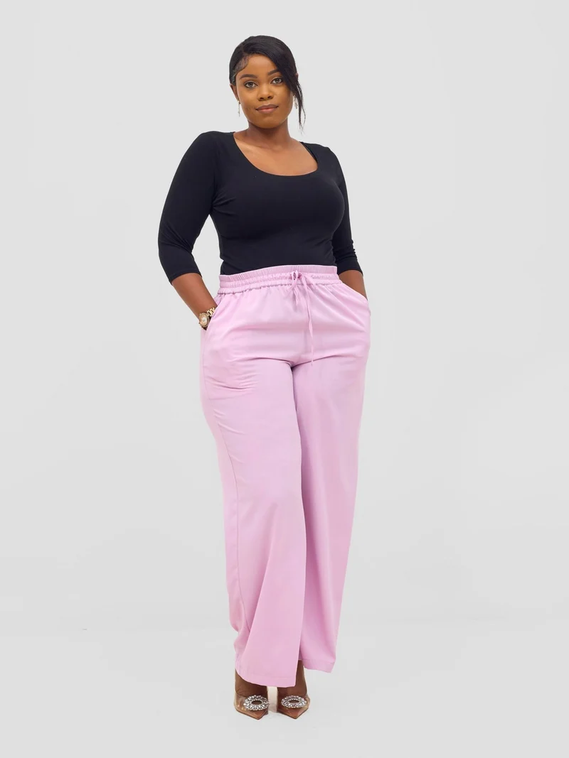 Vivo Ayah Drawstring Pants - Lilac