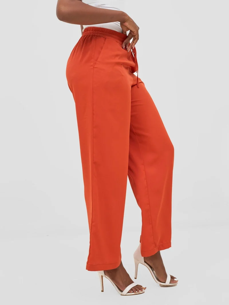 Vivo Ayah Drawstring Pants - Burnt Orange