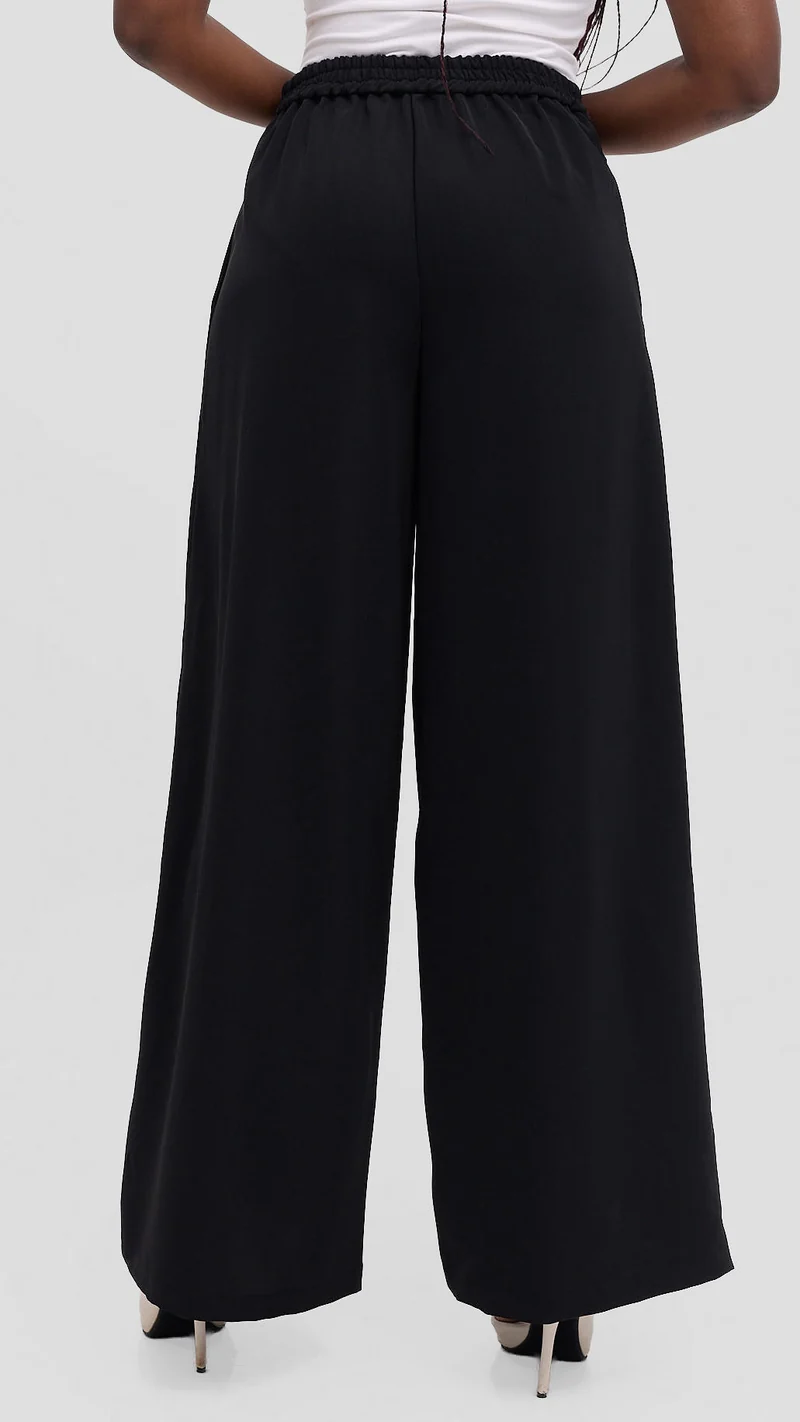 Zambarau Apparel Mwanzo Wide Leg Palazzo Pants - Black