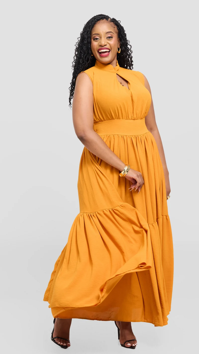 Zambarau Apparel Malaika Dress - Mustard