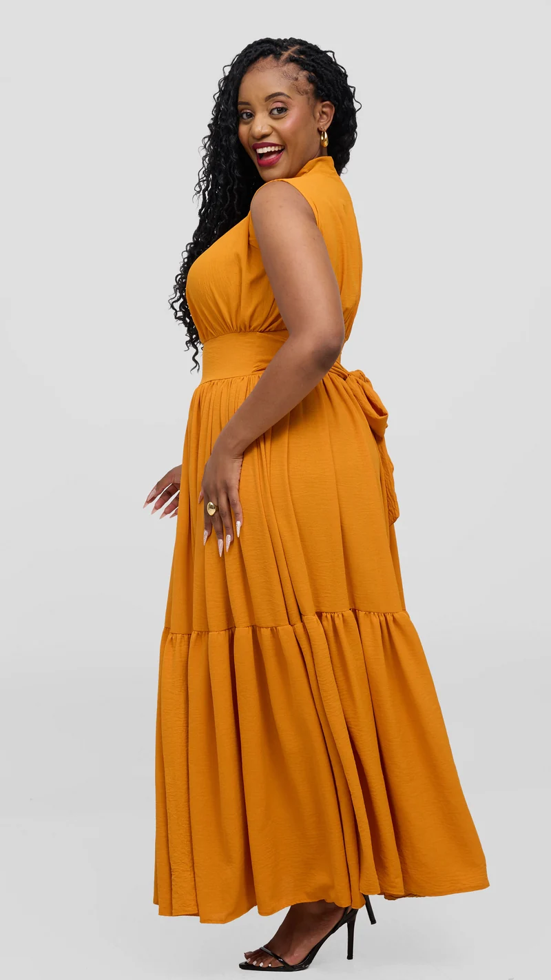 Zambarau Apparel Malaika Dress - Mustard
