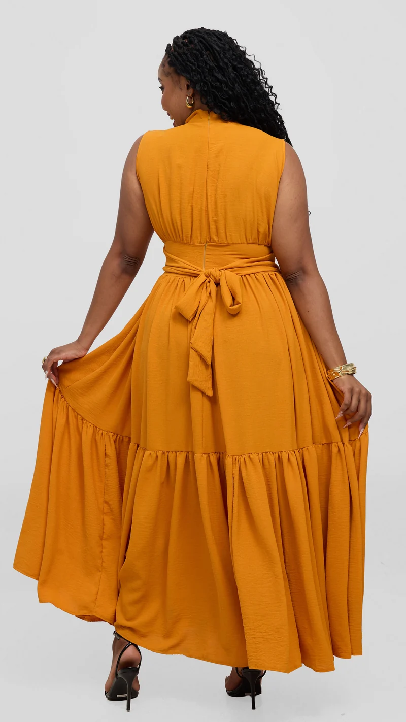 Zambarau Apparel Malaika Dress - Mustard