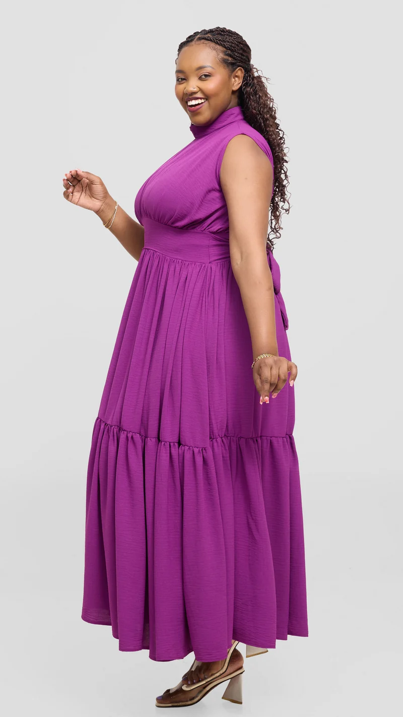 Zambarau Apparel Malaika Dress - Dark Purple