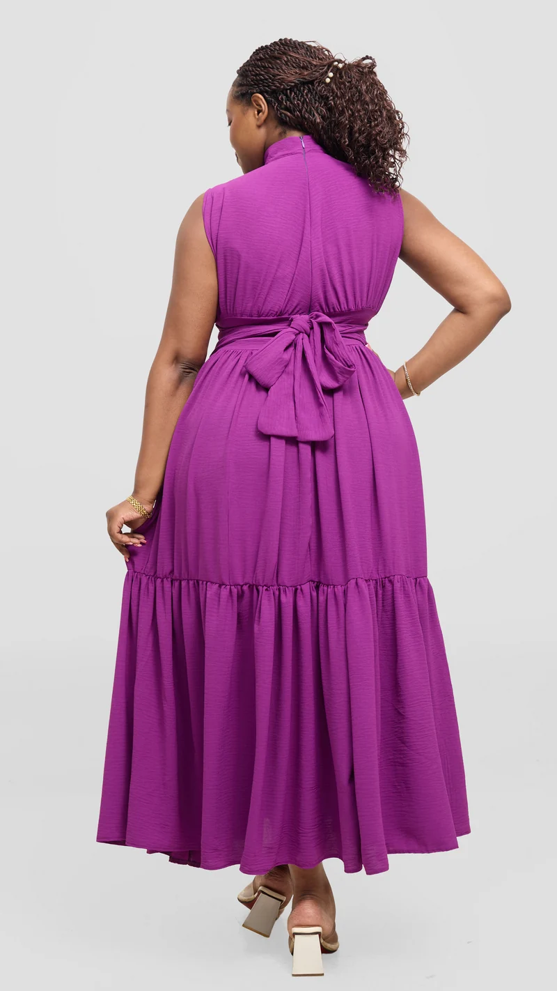 Zambarau Apparel Malaika Dress - Dark Purple