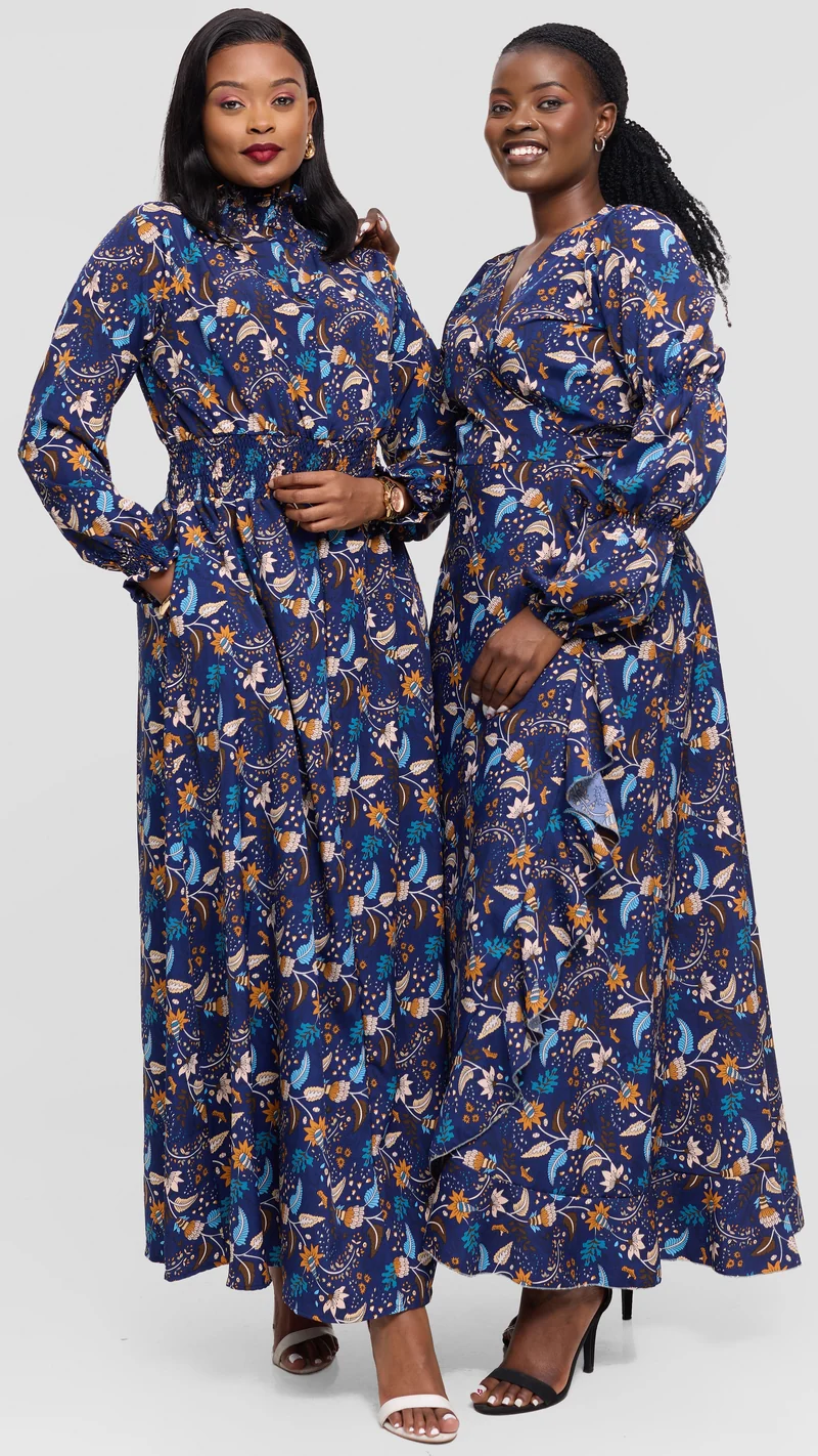 Salok Havilah Naya Maxi Dress - Blue Print