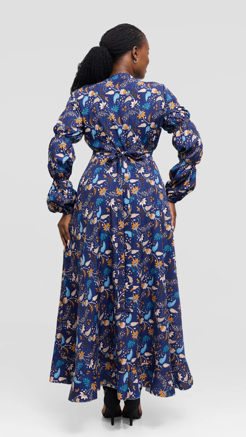 Salok Havilah Naya Maxi Dress - Blue Print