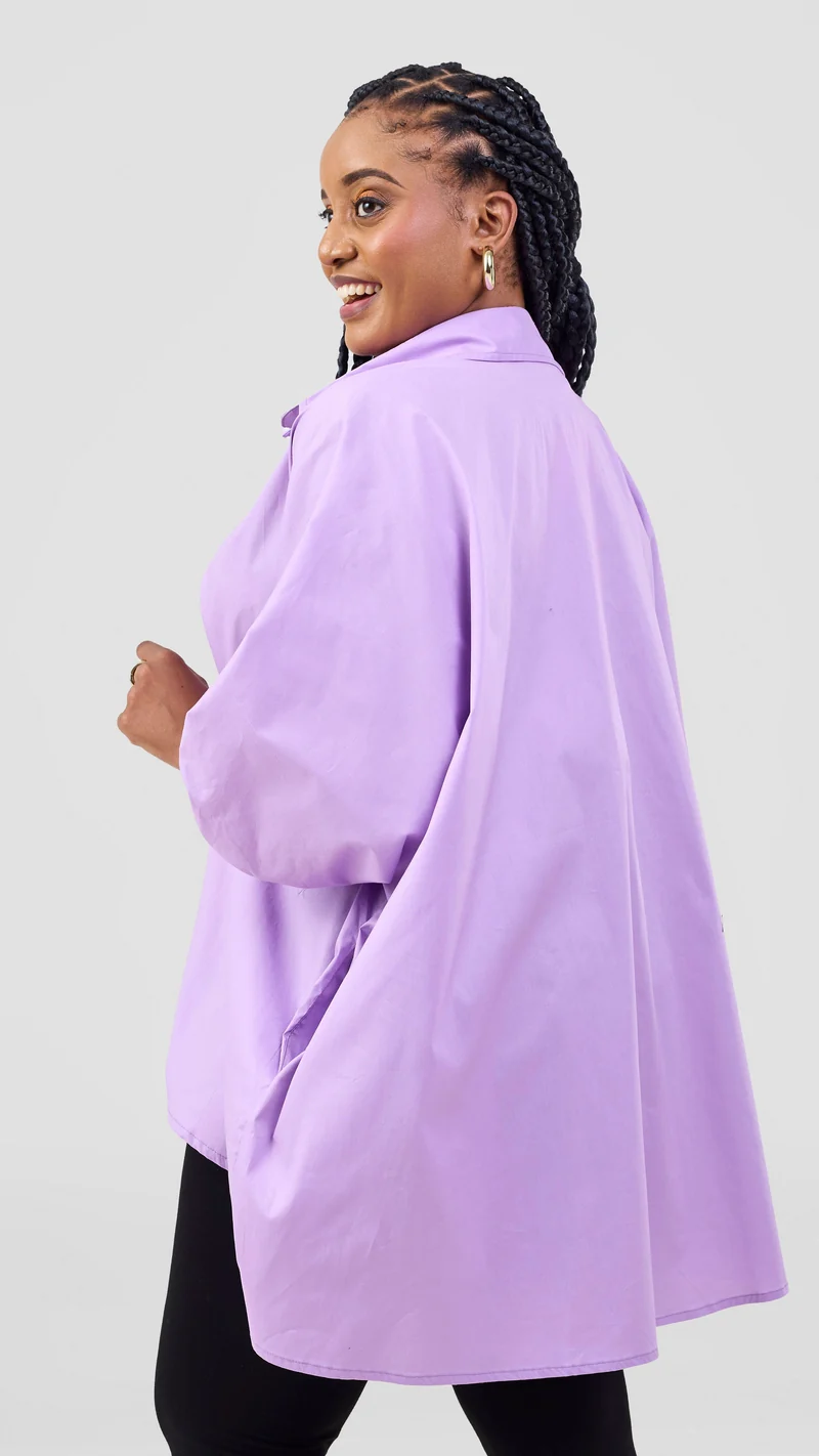 Vivo Cotton High Low Top - Lilac