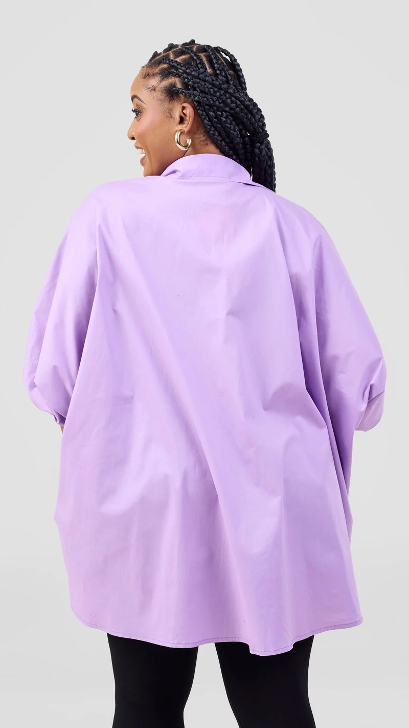 Vivo Cotton High Low Top - Lilac
