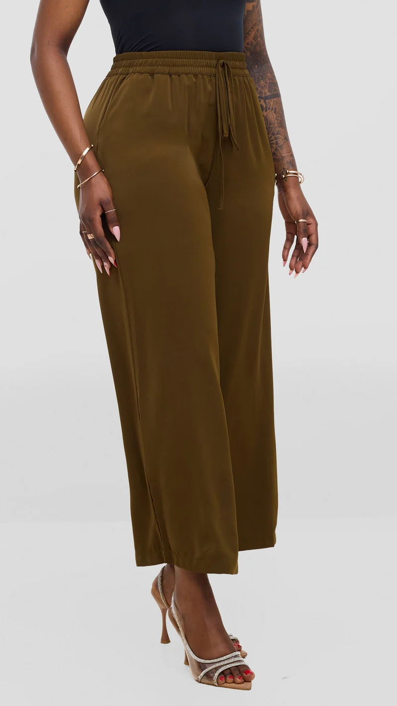 Vivo Wastani Drawstring Pants - Dusty Green